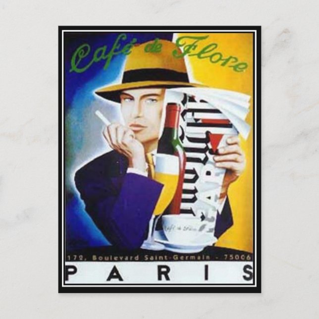 Paris Vintage vykort (Framsida)