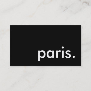 paris. visitkort