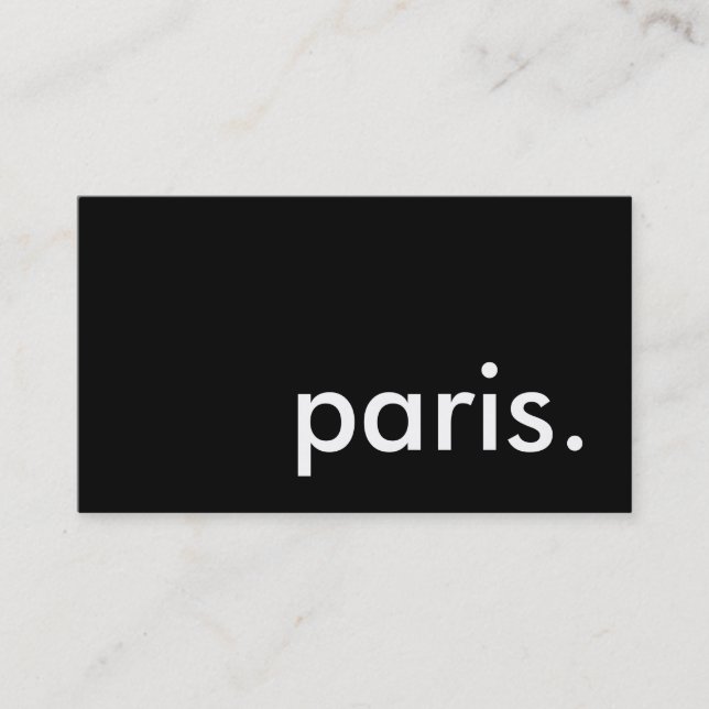 paris. visitkort (Framsida)