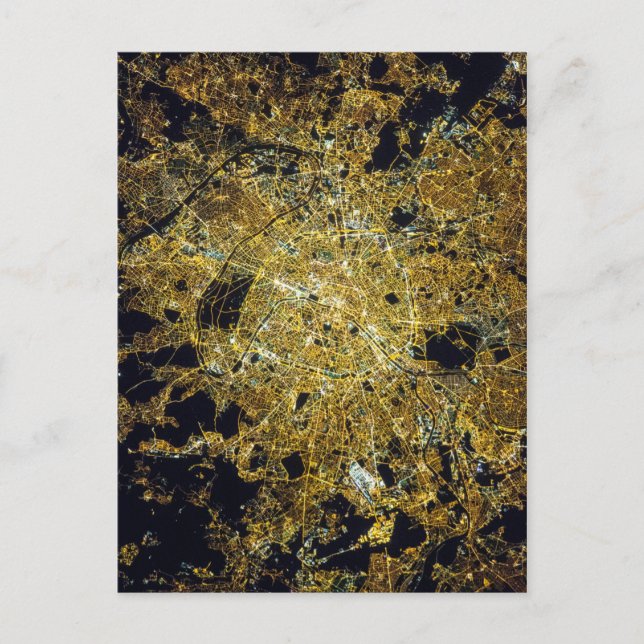 Paris vue du ciel la unit vykort (Framsida)