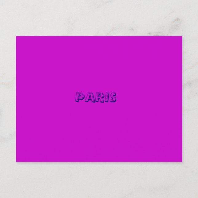 PARIS VYKORT (Framsida)