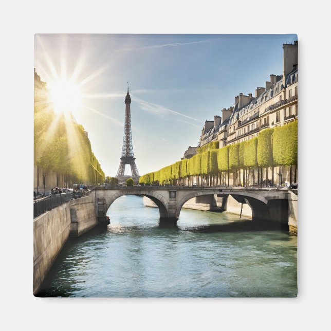 Paris vykort (isParis7) Magnet (Framsidan)