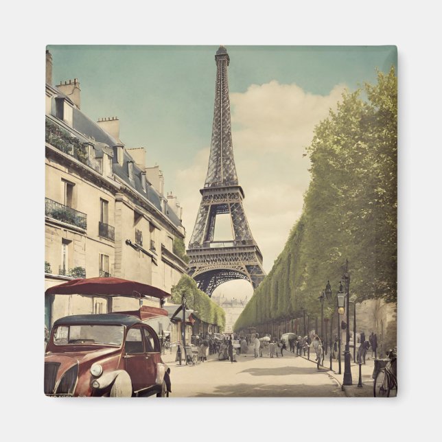 Paris vykort magnet (Framsidan)