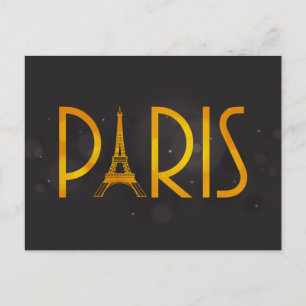 PARIS-vykort Vykort