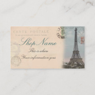 Paris vykortvisitkort visitkort