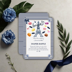 Paris w/Kärlek för vår sötade Bebe Baby Shower Tilläggskort