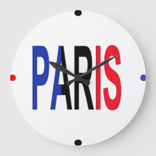 Paris Wall Clock Stor Klocka