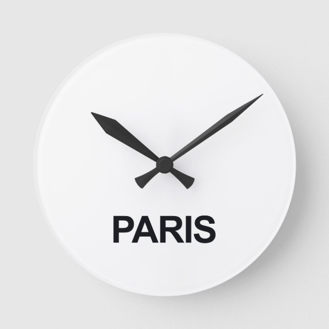 PARIS WORLDWIDE TIMEZONE CLOCK SETT RUND KLOCKA (Framsida)