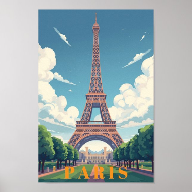 Parisaffisch Väggkonst (Framsidan)