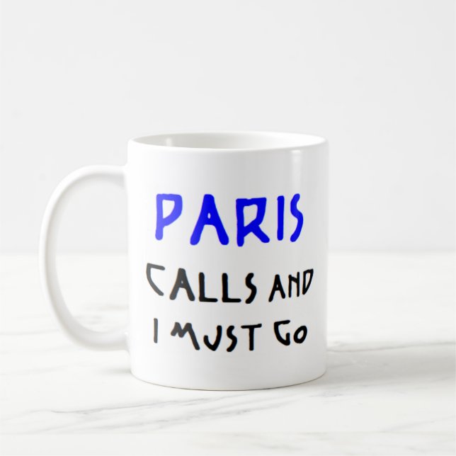 Parisanrop för fransk kaffemugg (Vänster)