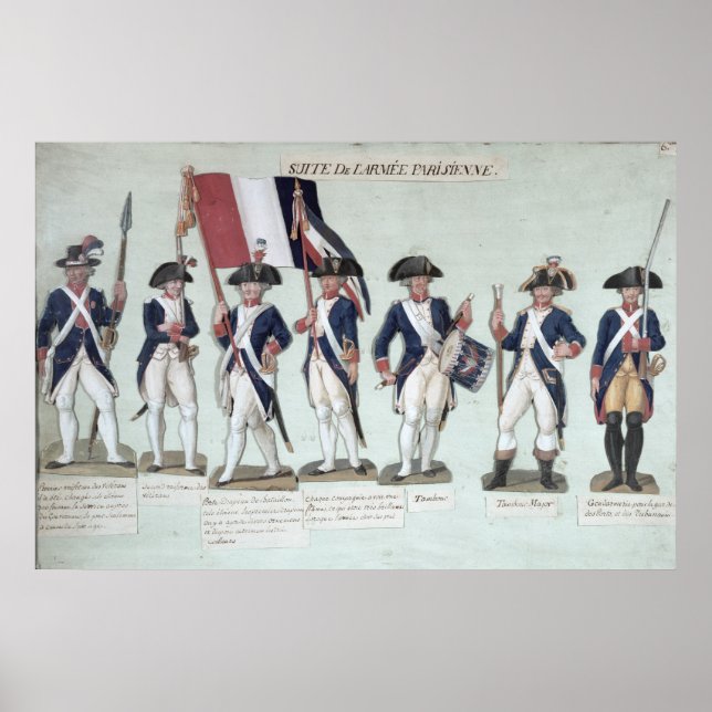 Parisarmén under Fransken Poster (Framsidan)