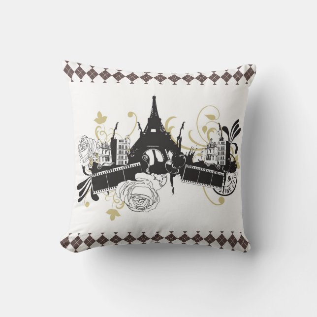 Parisdiamantdesignen Reversible Pillow Kudde (Framsida)
