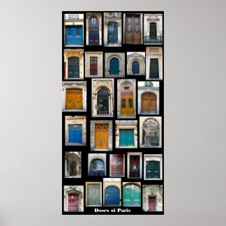 Parisdörrar Poster