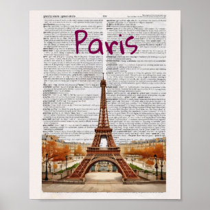 Parisera lexikonteckning poster