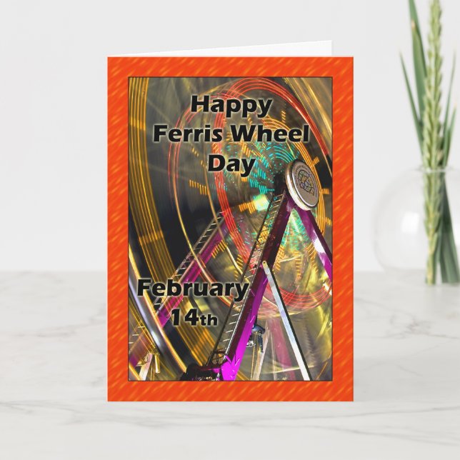 Pariserhjul Dag Februari 14 Kort (Framsida)