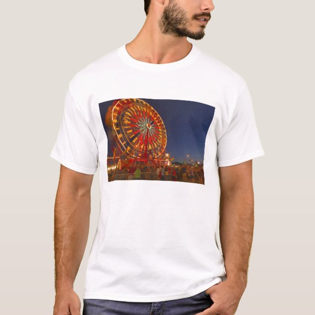 Pariserhjul i skymningen i Northwest Montana Tee Shirt (Framsida)