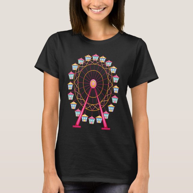 Pariserhjul  Män Kvinnor Barn T Shirt (Framsida)