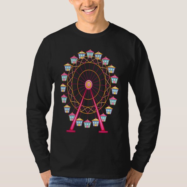 Pariserhjul  Män Kvinnor Barn T Shirt (Framsida)