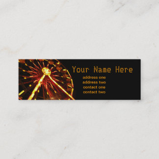 Pariserhjulen profilerar kortet mini visitkort