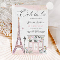 Parisfödelsedagen Parisian Cafe Tea Party
