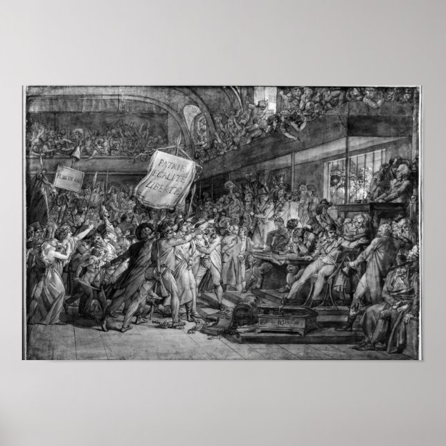 Parisfolket stormar Tuilerierna Poster (Framsidan)