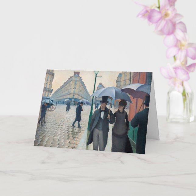 Parisgatan; Regnig Dag av Gustave Caillebot Kort (Orkide)