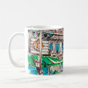 Parisgatuvy över teatern Wicked cafe pede Kaffemugg