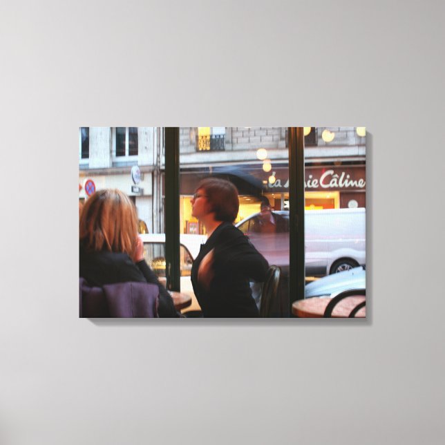 Parisian Atmosphere Caline Rue Rambuteau Canvas (Framsida)