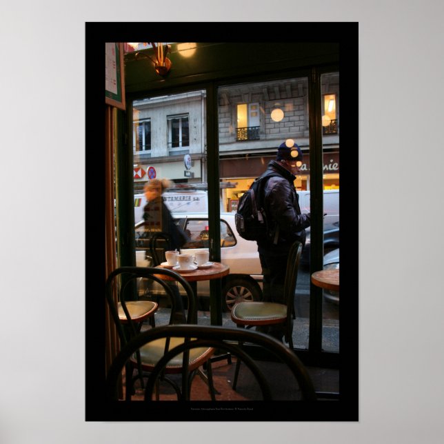 Parisian Atmosphere Rue Rambuteau Beaubourg Poster (Framsidan)
