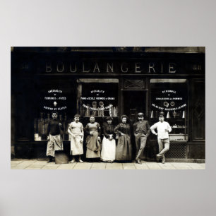 Parisian bageri 1900 poster