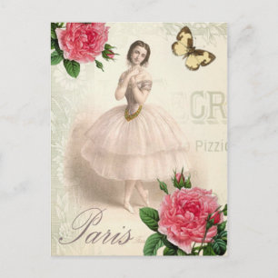 Parisian Ballerina Vykort