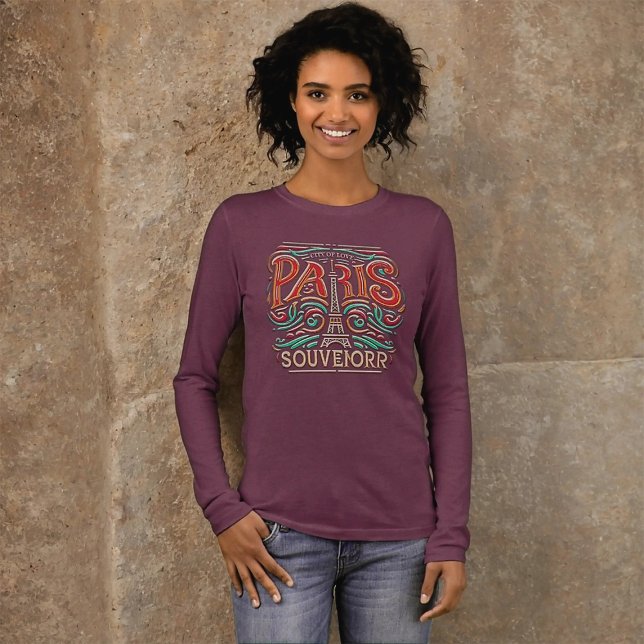 Parisian Bloom Kärlek Symphony långärmad T Shirt (Skapare uppladdad)