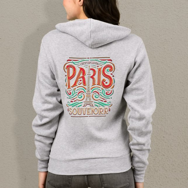 Parisian Bloom Love Symphony Women Full-Zip Hoodie T Shirt (Skapare uppladdad)