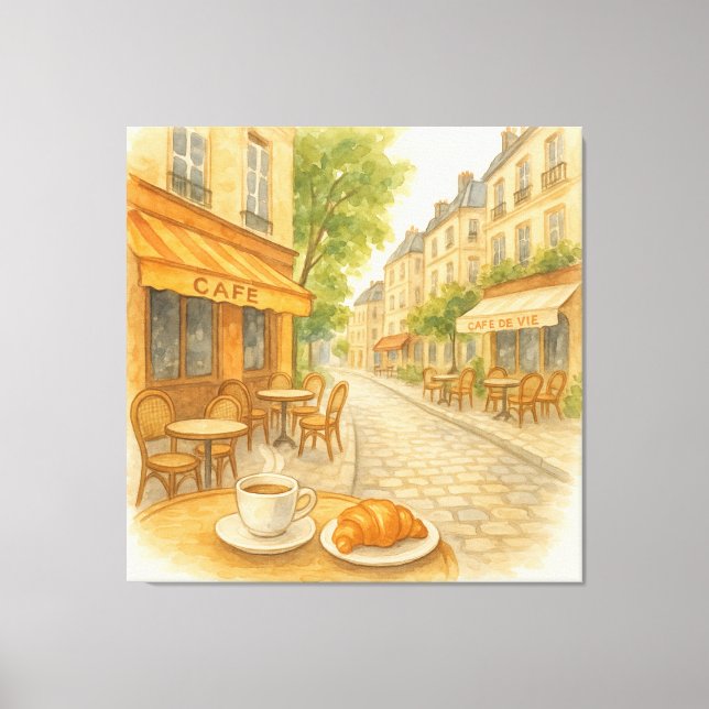 Parisian Café God Canvastryck (Framsida)