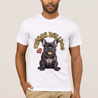 Parisian Charm: Fransk Bulldog T-Shirt