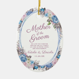 Parisian Charm Keepsaké Mor i Groom Quote Julgransprydnad Keramik
