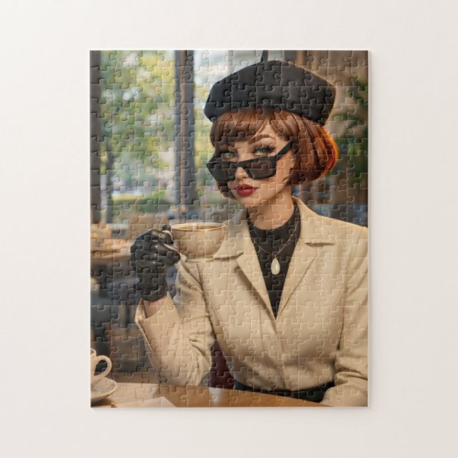 Parisian Chic Café Pussel (Vertikal)