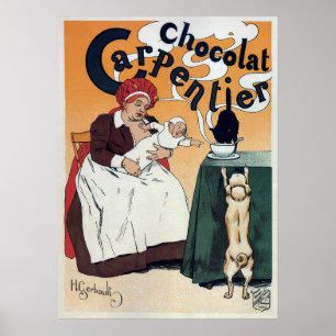 PARISIAN CHOCOLAT 1897 POSTER