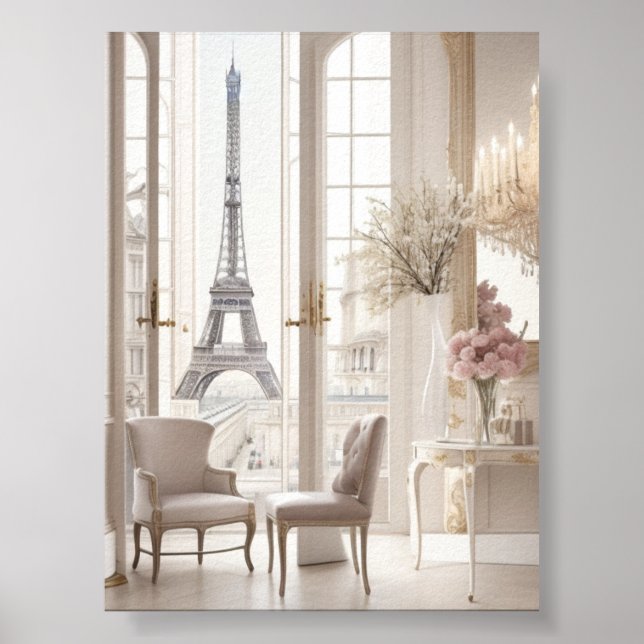 "Parisian Elegance - Timless Landmarks" Poster (Framsidan)