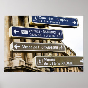 Parisian gatatecken poster