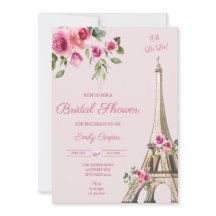 Parisian Inbjudningskort för möhippan