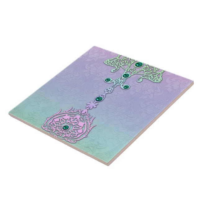 PARISIAN JUVEL: MJUK REGNBÅGE KAKELPLATTA (Sidan)