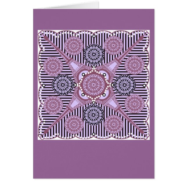 Parisian Ljus Hälsningskort (Framsidan)