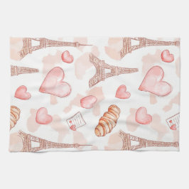 Parisian Romance Alla hjärtans dag Kökshandduk