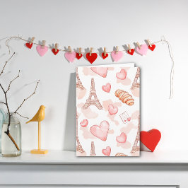 Parisian Romance Valentine Anteckningskort