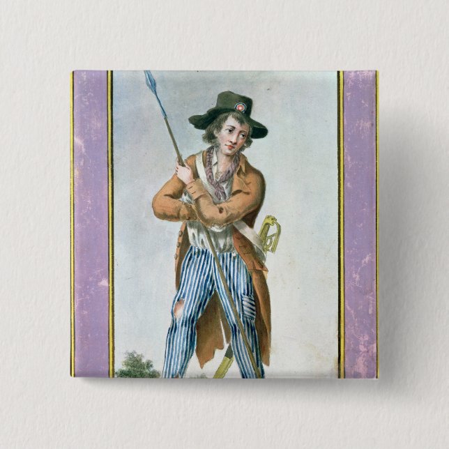 Parisian sans-culotte knapp (Framsida)