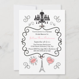 Parisian Thmet - Inbjudningskort för möhippan