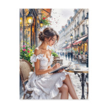 Parisian Women Elegance: Paris Café Street Vibes