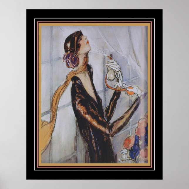 Parisienne 1920:s Parfym Ad 16 x 20-Poster Poster (Framsidan)