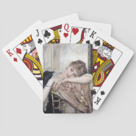 Parisienne av Albert Edelfilt 1883 Casinokort